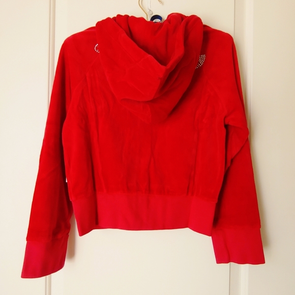 *Last One Juicy Couture Cropped Velour Jacket M - Picture 2 of 7